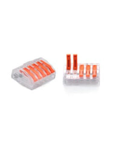 ZŁĄCZKA DO PRZEWODÓW ZATRZASKOWA 0,2-4,0mm2 PC-235 5GNIAZD (1szt.)
