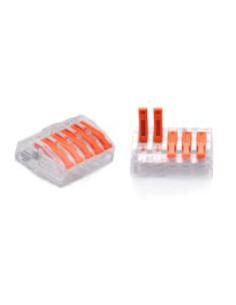 ZŁĄCZKA DO PRZEWODÓW ZATRZASKOWA 0,2-4,0mm2 PC-235 5GNIAZD (30szt.)