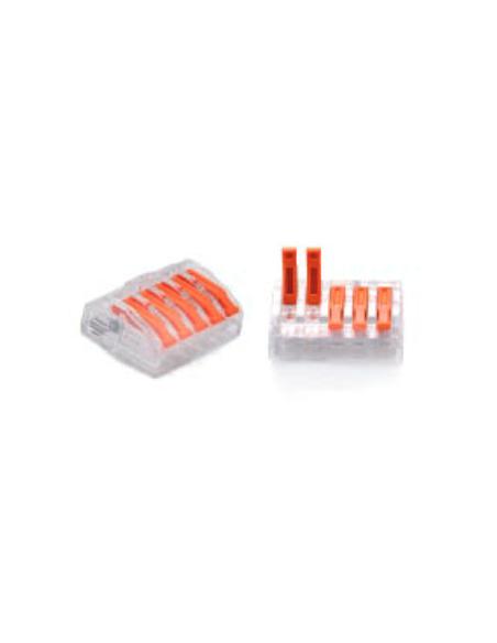 ZŁĄCZKA DO PRZEWODÓW ZATRZASKOWA 0,2-4,0mm2 PC-235 5GNIAZD (30szt.)