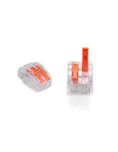 ZŁĄCZKA DO PRZEWODÓW ZATRZASKOWA 0,2-4,0mm2 PC-232 2GNIAZDA (50szt.)