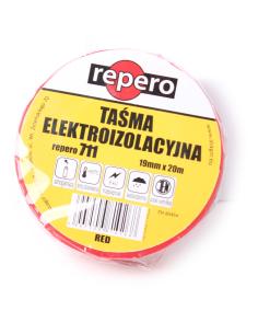 TAŚMA IZOLACYJNA REPERO 711E CZERWONA 19MMX20M 2