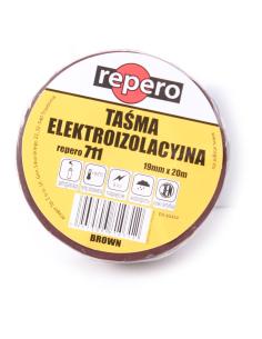 TAŚMA IZOLACYJNA REPERO 711E BRĄZOWA 19MMX20M 2