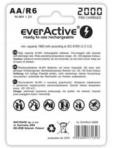 Akumulatorki R6 / AA Ni-MH everActive 2000mAh (box 2 szt.) 2