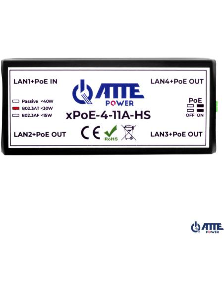SWITCH 4-PORTOWY POE ATTE xPoE-4-11A-HS