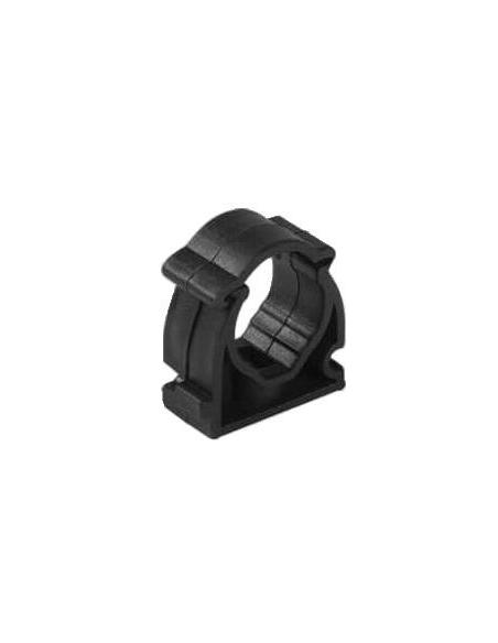 Uchwyt do rur elektroinstalacyjnych zamykany CZARNY CUZE-18 (PACZKA 100szt.)