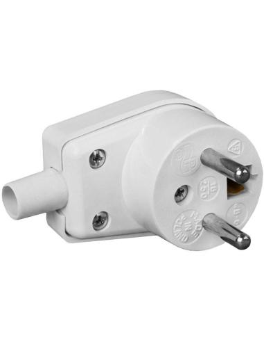 Wtyczka kątowa 220-01 16A 250V IP20 BIAŁA VIPLAST 220-01