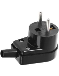 Wtyczka kątowa 220-05 16A 250V IP20 CZARNA VIPLAST 220-05