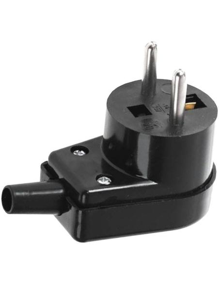 Wtyczka kątowa 220-05 16A 250V IP20 CZARNA VIPLAST 220-05