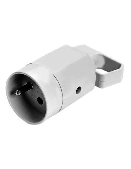 Gniazdo 315-01 z uchem z uziemieniem 2P+Z 16A 250V IP20 BIAŁA VIPLAST 315-01