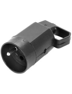 Gniazdo 315-05 z uchem z uziemieniem 2P+Z 16A 250V IP20 CZARNA VIPLAST 315-05