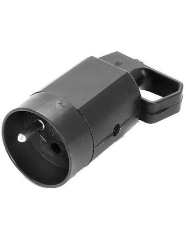 Gniazdo 315-05 z uchem z uziemieniem 2P+Z 16A 250V IP20 CZARNA VIPLAST 315-05