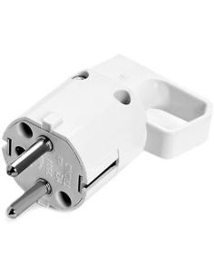 Wtyczka 325-01 z uchem, z uziemieniem "uni-schuko" 16A 250V IP20 BIAŁA VIPLAST 325-01
