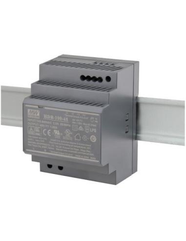 ZASILACZ IMPULSOWY NA SZYNĘ DIN MEAN WELL HDR-100-48 48V/100W/1.92A