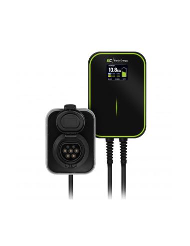 ŁADOWARKA DO SAMOCHODÓW ELEKTRYCZNYCH Green Cell WALLBOX POWERBOX 22kW RFID Type 2 3-FAZ EV15RFID