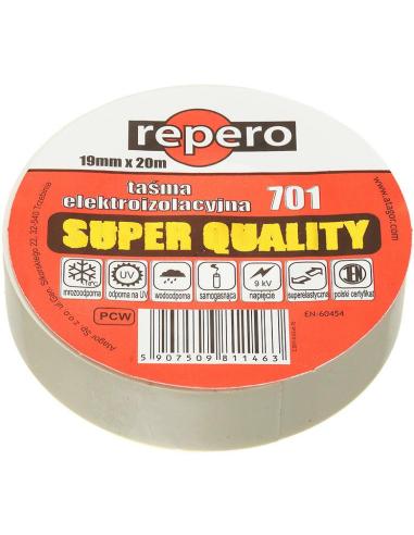 TAŚMA IZOLACYJNA REPERO 701 BIAŁA 19MMX20M