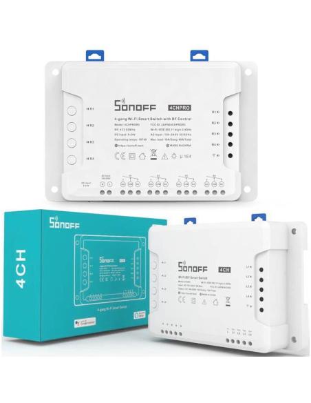 SONOFF sterownik 4-kanałowy 10A NO/NC/Beznapięciowy WiFi 4CHPROR3