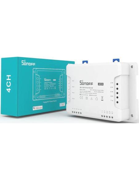 SONOFF sterownik 4-kanałowy 10A NO/NC/Beznapięciowy WiFi 4CHPROR3