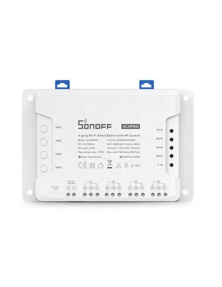 SONOFF sterownik 4-kanałowy 10A NO/NC/Beznapięciowy WiFi 4CHPROR3
