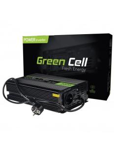 PRZETWORNICA NAPIĘCIA INWERTER Green Cell 12V / 230V 300W/600W CZYSTA SINUSOIDA INV07