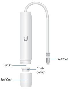UBIQUITI Instant PoE Outdoor Adapter 48V 802.3af GIGABIT (INS-3AF-O-G) 2