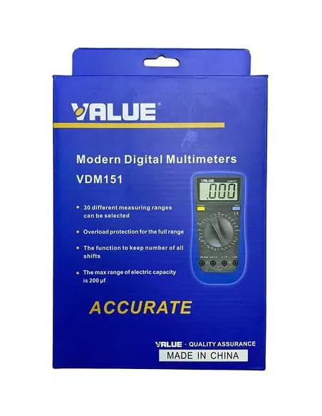MULTIMETR CYFROWY VALUE VDM-151