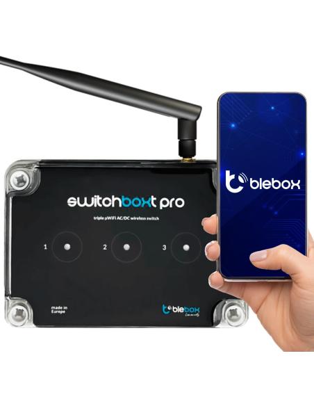 Moduł przekaźnikowy switchboxt pro z zewnętrzną anteną Blebox