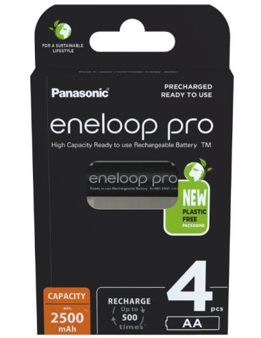 Akumulatorki R6 / AA Panasonic Eneloop PRO 2500mAh Ni-MH BK-3HCDE/4BE (blister 4 szt.)