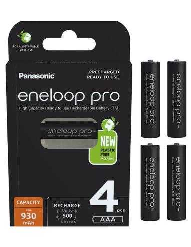 Akumulatorki R03 / AAA Panasonic Eneloop PRO 930mAh Ni-MH BK-4HCDE/4BE (blister 4 szt.)