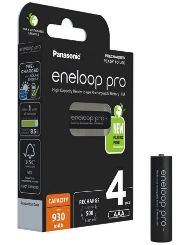 Akumulatorki R03 / AAA Panasonic Eneloop PRO 930mAh Ni-MH BK-4HCDE/4BE (blister 4 szt.)