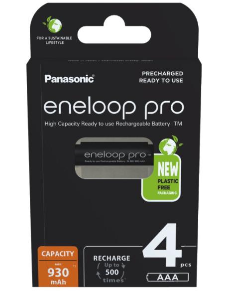 Akumulatorki R03 / AAA Panasonic Eneloop PRO 930mAh Ni-MH BK-4HCDE/4BE (blister 4 szt.)