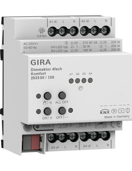 GIRA aktor ściemniający 4x komfort KNX Secure ONE 202500