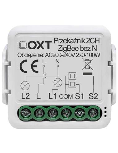Moduł OXT mini 2 obwody ZigBee Tuya