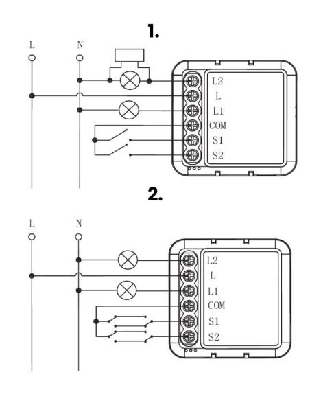 Moduł OXT mini przekaźnik 2 obw. bez N ZigBee TUYA T272