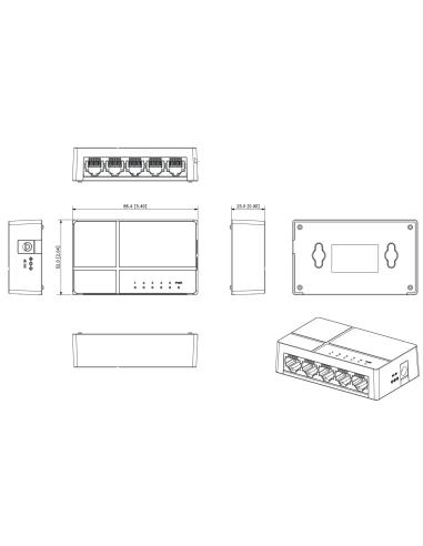 SWITCH DAHUA PFS3005-5GT-L-V2