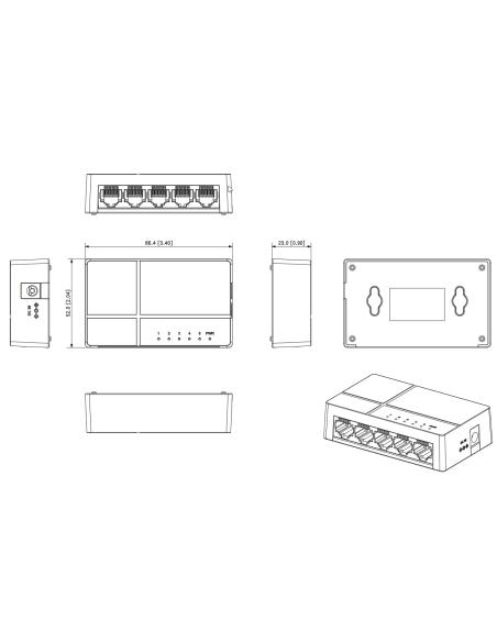 SWITCH DAHUA PFS3005-5GT-L-V2