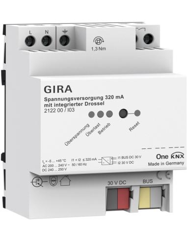 GIRA zasilacz 320 mA z dławikiem KNX ONE 212200