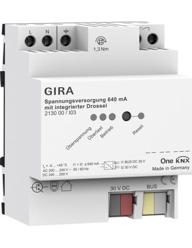 GIRA zasilacz 640 mA z dławikiem KNX ONE 213000