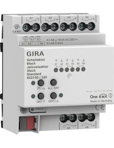 GIRA aktor przekaźnikowy/żaluzjowy 6x/3x 16 A standard KNX ONE 502300