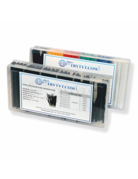 Zestaw rurek termokurczliwych czarnych RT-BOX100-10CZ