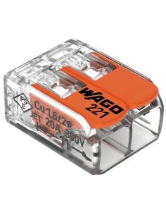 Szybkozłączka uniwersalna LINKA/DRUT 2x 0,2-4mm2 WAGO 221-412 (Paczka 100szt.)