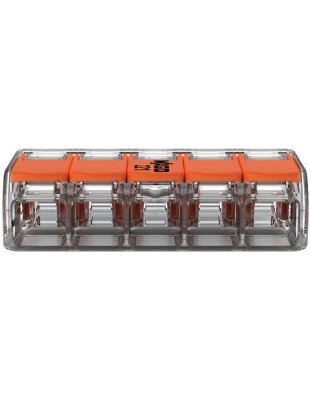 Szybkozłączka uniwersalna LINKA/DRUT 5x 0,2-4mm2 WAGO 221-415 (Paczka 25szt.)