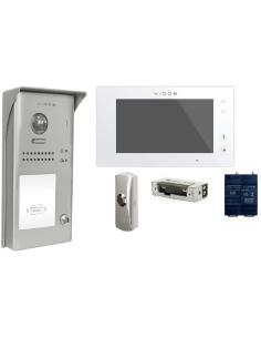 WIDEODOMOFON VIDOS DUO S1101A/M1021W-2 + PRZYCISK + ELEKTROZACZEP