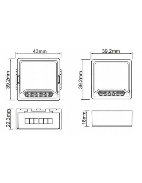 Moduł OXT mini przekaźnik 4 obwody ZigBee TUYA T264