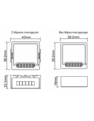 Moduł OXT mini sterownik rolet WiFi TUYA T227
