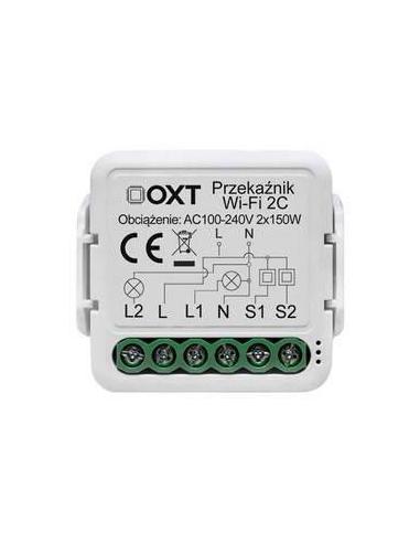 Moduł OXT mini przekaźnik 2 obwody WiFi TUYA T222