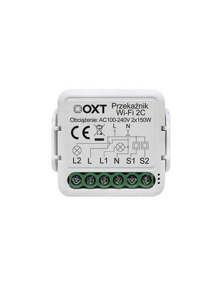 Moduł OXT mini przekaźnik 2 obwody WiFi TUYA T222