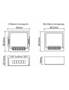 Moduł OXT mini przekaźnik 2 obwody WiFi TUYA T222 2