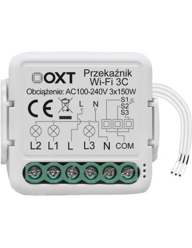 Moduł OXT mini przekaźnik 3 obwody WiFi TUYA T223