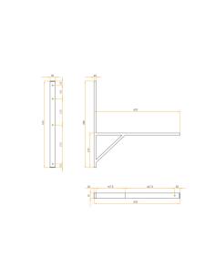 Wspornik spawany Ivensis IT600 600x50x30 2