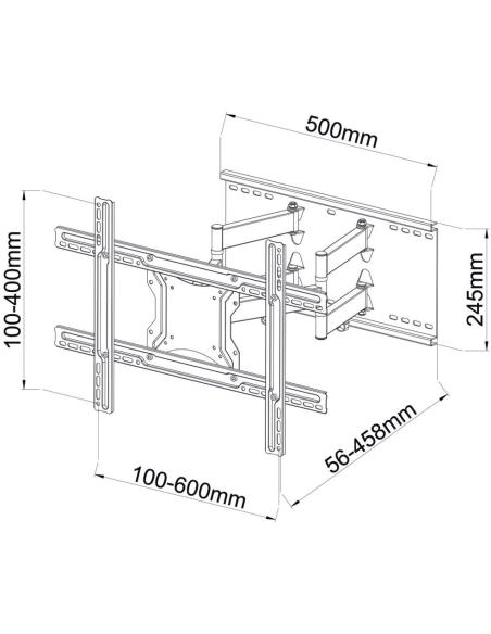 Uchwyt TV ścienny LED/LCD ART 40-80